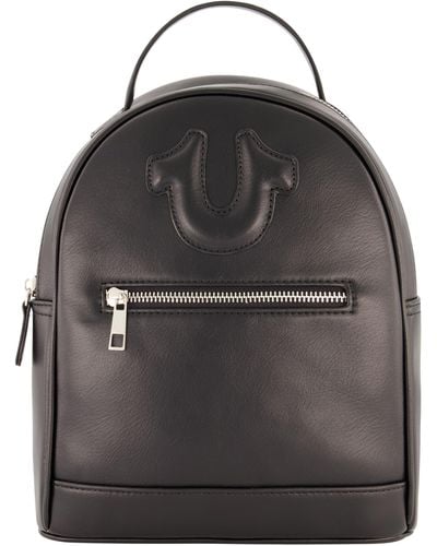True Religion Horseshoe Motif Backpack - Black