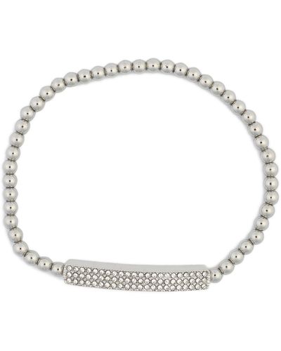 Tasha Crystal Beaded Bracelet - White
