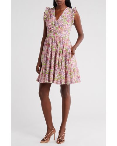 Taylor Dresses Floral Sleeveless Dress - Multicolor