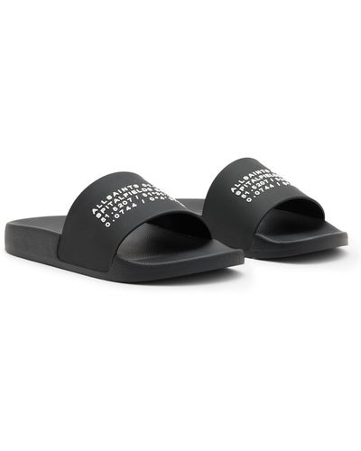 AllSaints Renegade Slide Sandal - Black