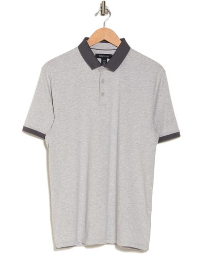 Kenneth Cole Stretch Cotton Polo - Gray