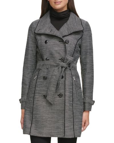 Guess Belted Trench Coat - Black