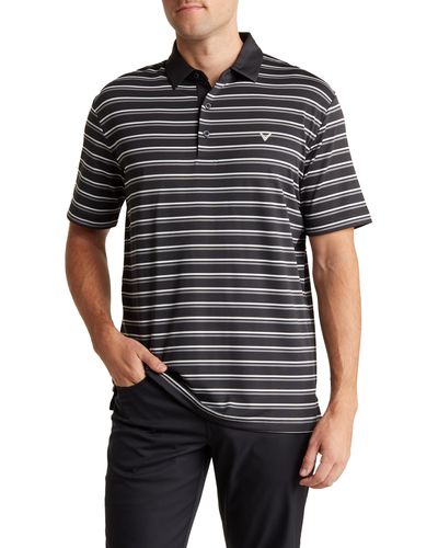 Callaway Golf® Feeder Stripe Polo - Black