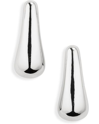 Nordstrom Polished Droplet Stud Earrings - White