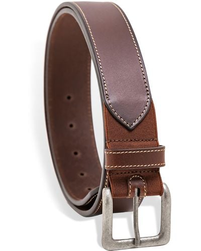 Joe's Stretch Leather Belt - Brown