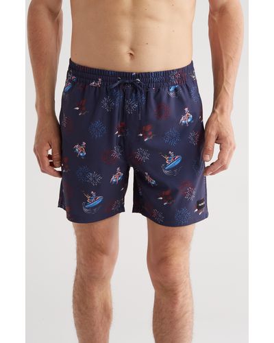Hurley Cannonball Volley Swim Trunks - Blue
