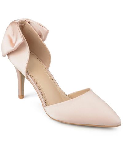Journee Collection Tanzi D'orsay Bow Pump - Pink