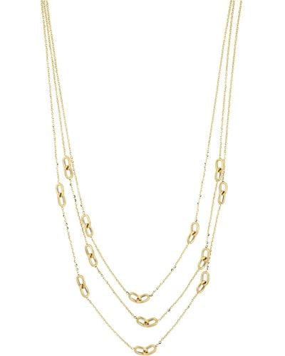 Bony Levy 14k Gold Layered Necklace - White