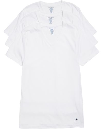 Lucky Brand 3-pack V-neck T-shirts - White