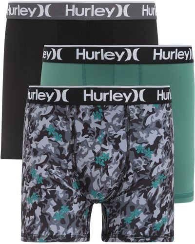 Hurley, Underwear & Socks, Hurleymens Regrind Boxer Briefs 3 Pairs Xl  Peach Tag Free Active Colorful