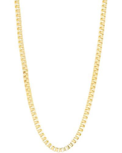 AREA STARS Thick Box Chain Necklace - Metallic