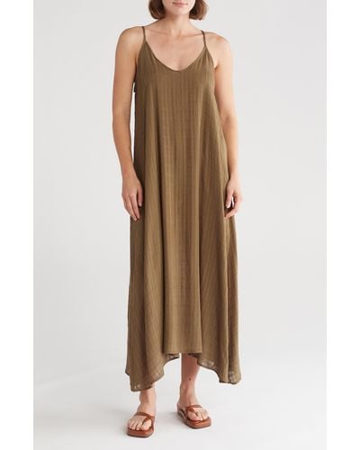 Nordstrom Flowy Cover-up Maxi Dress - Natural