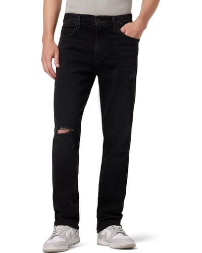 Hudson Jeans Royce Mid Rise Straight Leg Jeans - Black