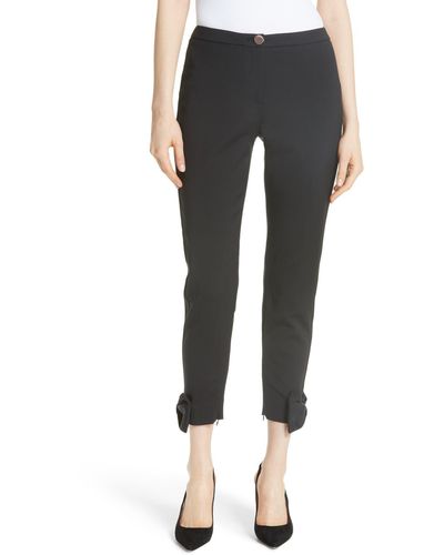 Ted Baker Toplyt Bow Cuff Ankle Pants - Black