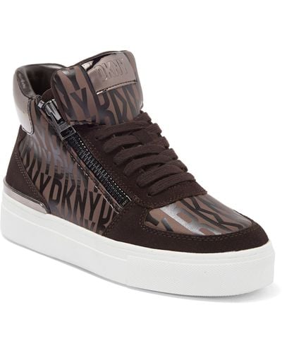 DKNY High Top Sneaker - Brown