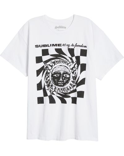 Merch Traffic Sublime Graphic T-shirt - White