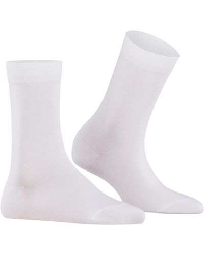 FALKE Cotton Touch Cotton Blend Socks - White