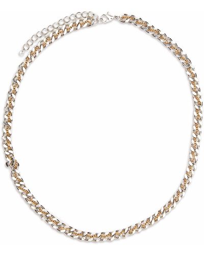 petit moments Tainted Chain Necklace - White