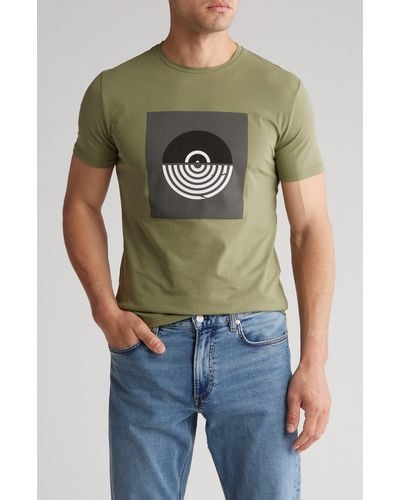 T.R. Premium 3d Abstract Graphic T-shirt - Green