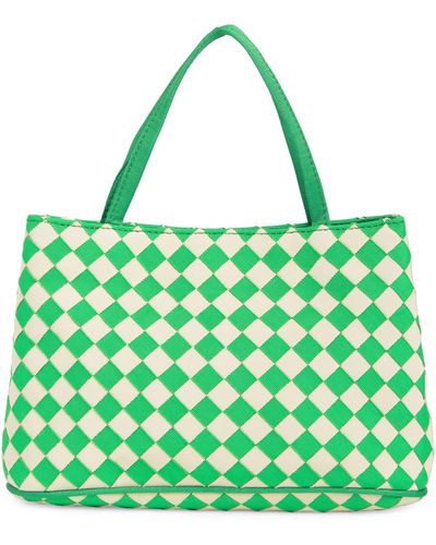 Loeffler Randall Minnow Diamond Print Tote Bag - Green