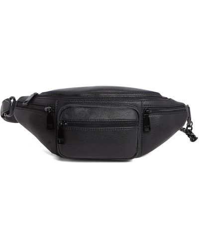 Rebecca Minkoff Leather Zip Belt Bag - Black
