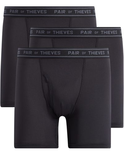 Pair of Thieves 3-pack Micro Mesh Boxer Briefs - Black