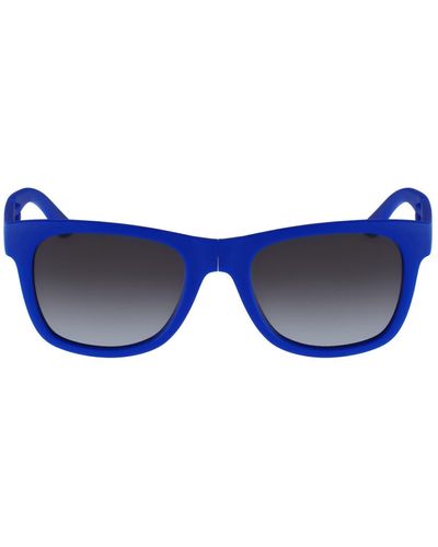 Lacoste 52mm Foldable Retro Frame Sunglasses - Blue