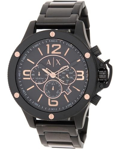 Armani Exchange A I X Armani Exchange Wellworn Bracelet Watch - Black