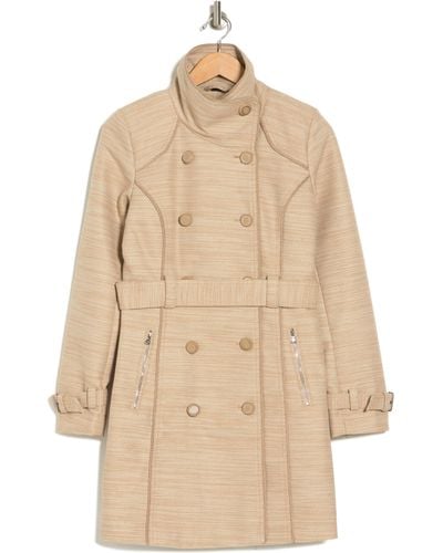 Guess Belted Trench Coat - Natural