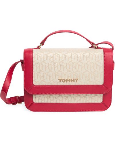 Tommy Hilfiger Lucia Top Handle Crossbody - Red