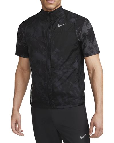 Nike Repel Run Division Water Repellent Vest - Black