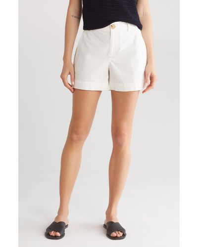 Vince Hemp & Cotton Shorts - White