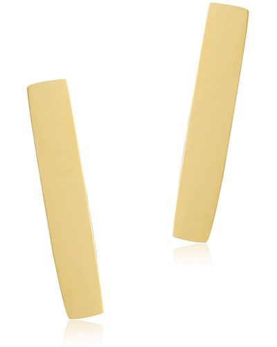 Adornia Water Resistant Bar Stud Earrings - Yellow