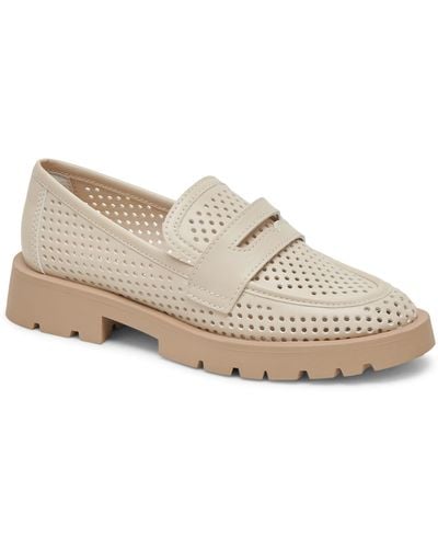 Dolce Vita Easley Perforated Lug Loafer - Natural