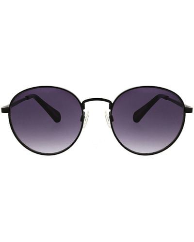 BCBGMAXAZRIA 54mm Metal Round Sunglasses - Blue