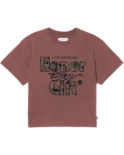 Honor The Gift Retro Graphic T-shirt - Multicolor