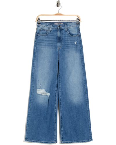 Joe's High Rise Wide Leg Ankle Jeans - Blue