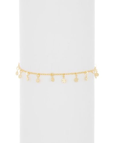 Adornia 14k Yellow Gold Plated Confetti Anklet