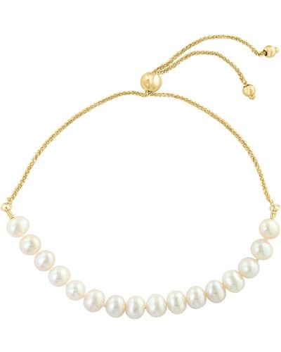 Effy 14k Yellow Gold Freshwater Pearl Bracelet - White