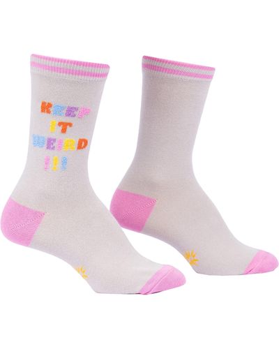 Sock It To Me Keep It Weird Socks - Pink