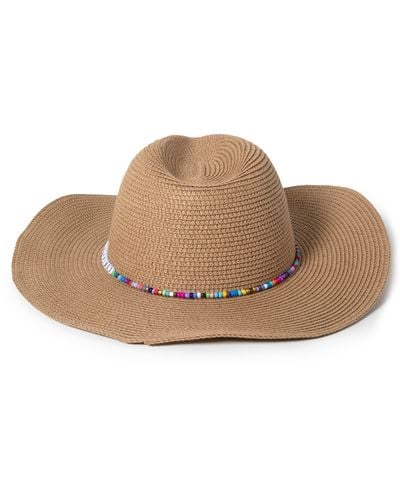 David & Young Vacation Beaded Cowboy Hat - Natural