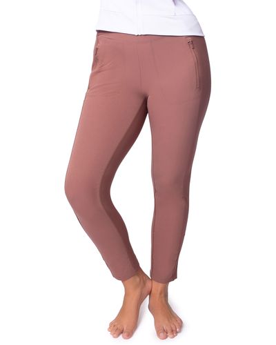 90 Degrees 2-zip Pocket Pants - Pink