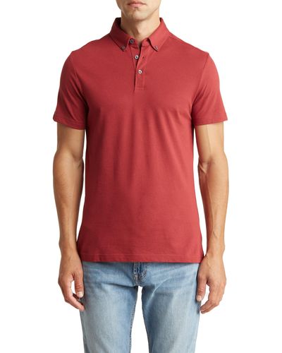 14th & Union Short Sleeve Coolmax Polo - Red