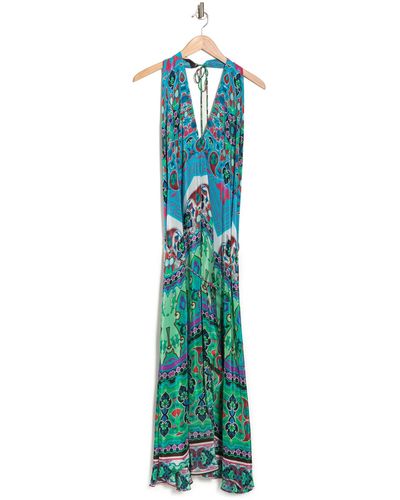Shahida Parides 3 Way Style Long Maxi Dress In Santorini At Nordstrom Rack - Blue
