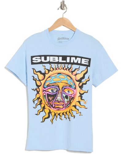 Merch Traffic Sublime Sun Light Graphic T-shirt - Blue
