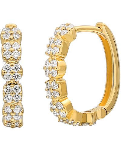 Bony Levy 18k Gold Maya Diamond Hoop Earrings - Metallic