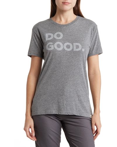 COTOPAXI Do Good Organic Cotton Blend T-shirt - Gray