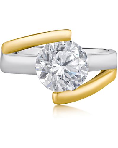 CZ by Kenneth Jay Lane Cz Nest Band Ring - White
