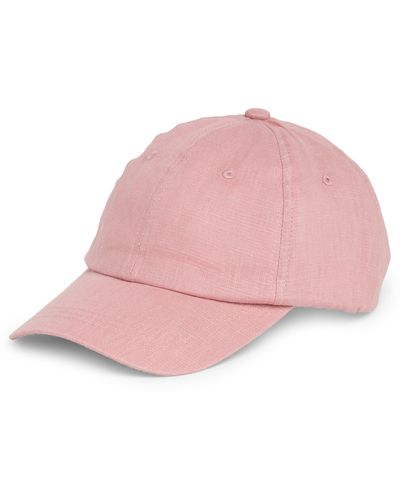 Melrose and Market Linen Baseball Cap - Pink