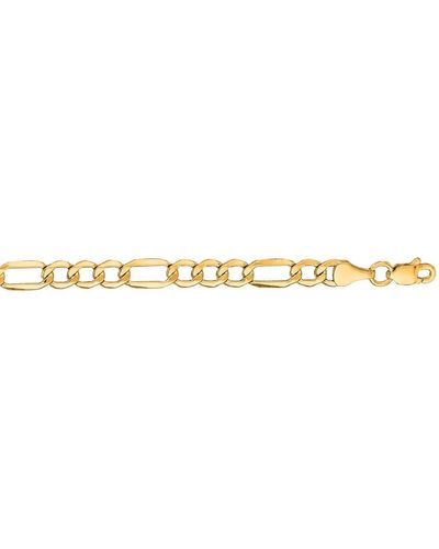 KARAT RUSH 14k Gold Light Figaro Chain Necklace - Yellow
